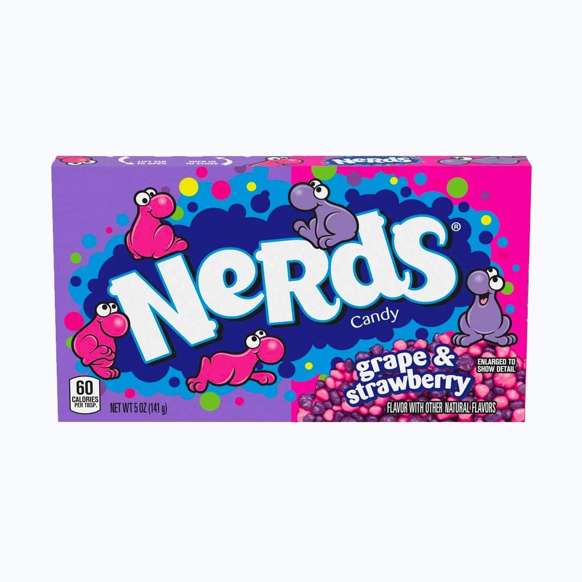Nerds CANDY Grape & Strawberry : bonbons en forme de billes colorées