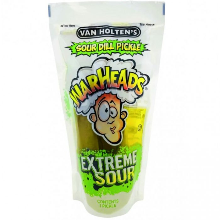Cornichon XXL Extreme Sour dill pickle Van Holtens X Warhead